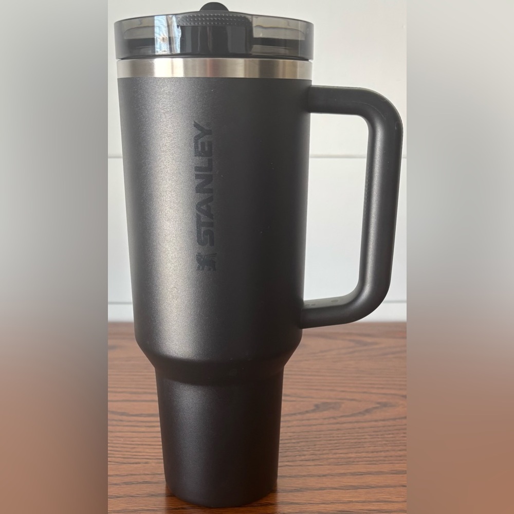 Stanley Black Travel Mug with Handle - Personalized Engraving